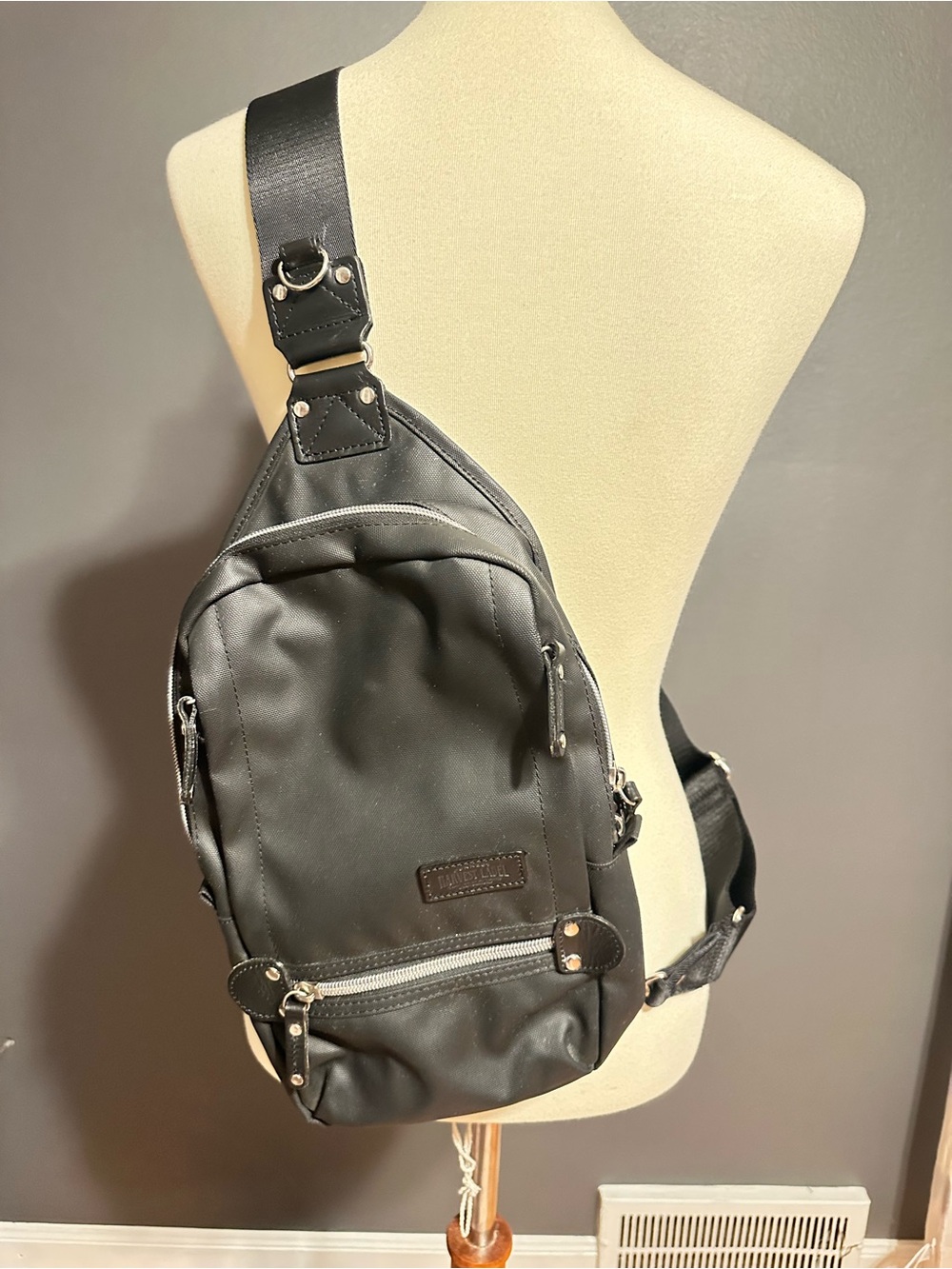 Harvest Label CONNECT Black Sling Backpack Crossbody Bag Osaka Japan